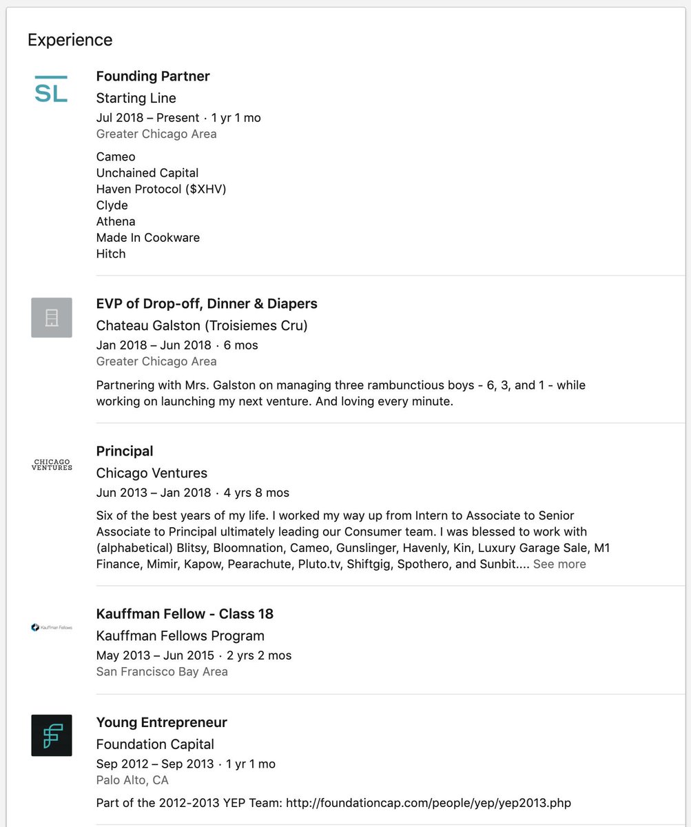  @EzraMoGee Ezra Galston: Poker Pro  Poker 'hedge fund'  Principal at Chicago Ventures  Founding Partner at Starting LineSchool: NYU