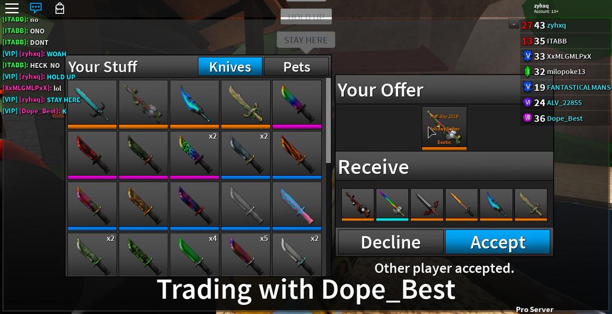 Candyblade Hashtag On Twitter - best knives in assassin roblox list