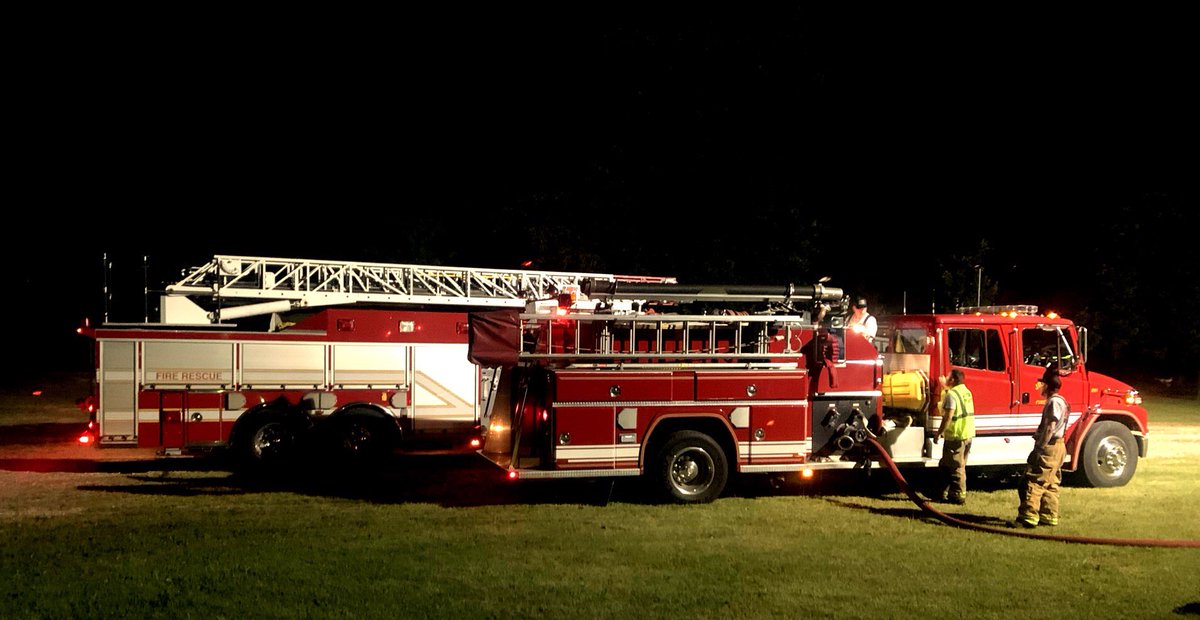 It’s a late night for Johnson Fire Department as they fill tanks and roll hoses after a car fire this evening.  Thank you to our First Responders for your around the clock dedication in protecting our community. #JFD #johnsonfiredept