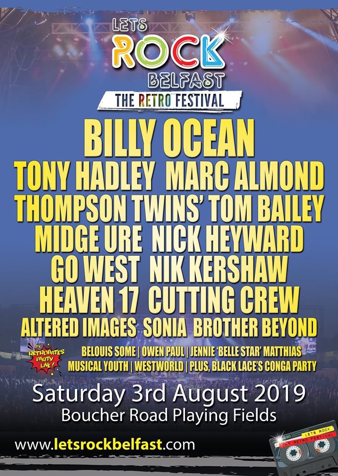 TICKET GIVEAWAY: <a href="/letsrockbelfast/">Let's Rock Belfast</a> 

Let's Rock Belfast – The Retro Festival have kindly offered us a number of tickets for this upcoming event at Boucher Road Playing Fields on Saturday, 03 August...

Full comp details here - bit.ly/2y9imGd
