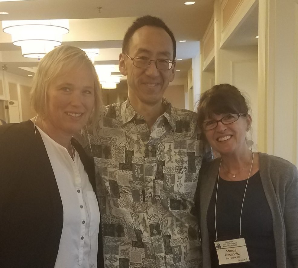 gregtangmath's tweet image. 2 of many terrific teachers at #mathplus2019 in Boston. Hope to visit Bar Harbor in the future!