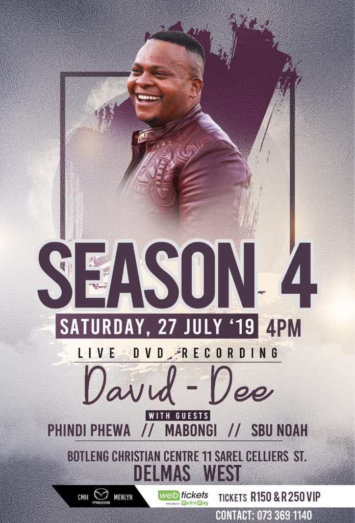 David_Dee_SA's tweet photo. #DavidDeeSeason4 proudly driven by @Mazda_SA CMH Menlyn #MazdaCX5 #ActiveAuto 27-July Live Recording #BCC Delmas @builderschurch 🔥🔥🔥 https://t.co/B390L4Owtj