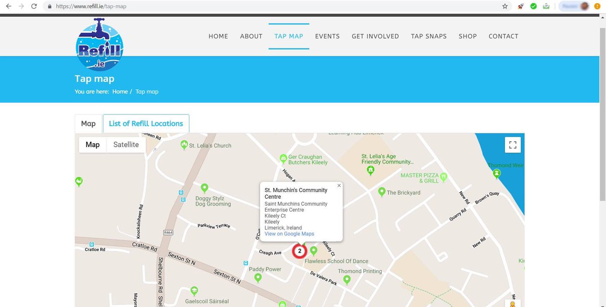 We are delighted to announce that we have joined the initiative of #Refill Ireland, which encourages the public to refill their #reusable bottle for free from commercial locations.

Call into us &amp; get your reusable bottle filled for #free. #RefillIreland  <a href="/LindaStMunchins/">Linda ledger</a>