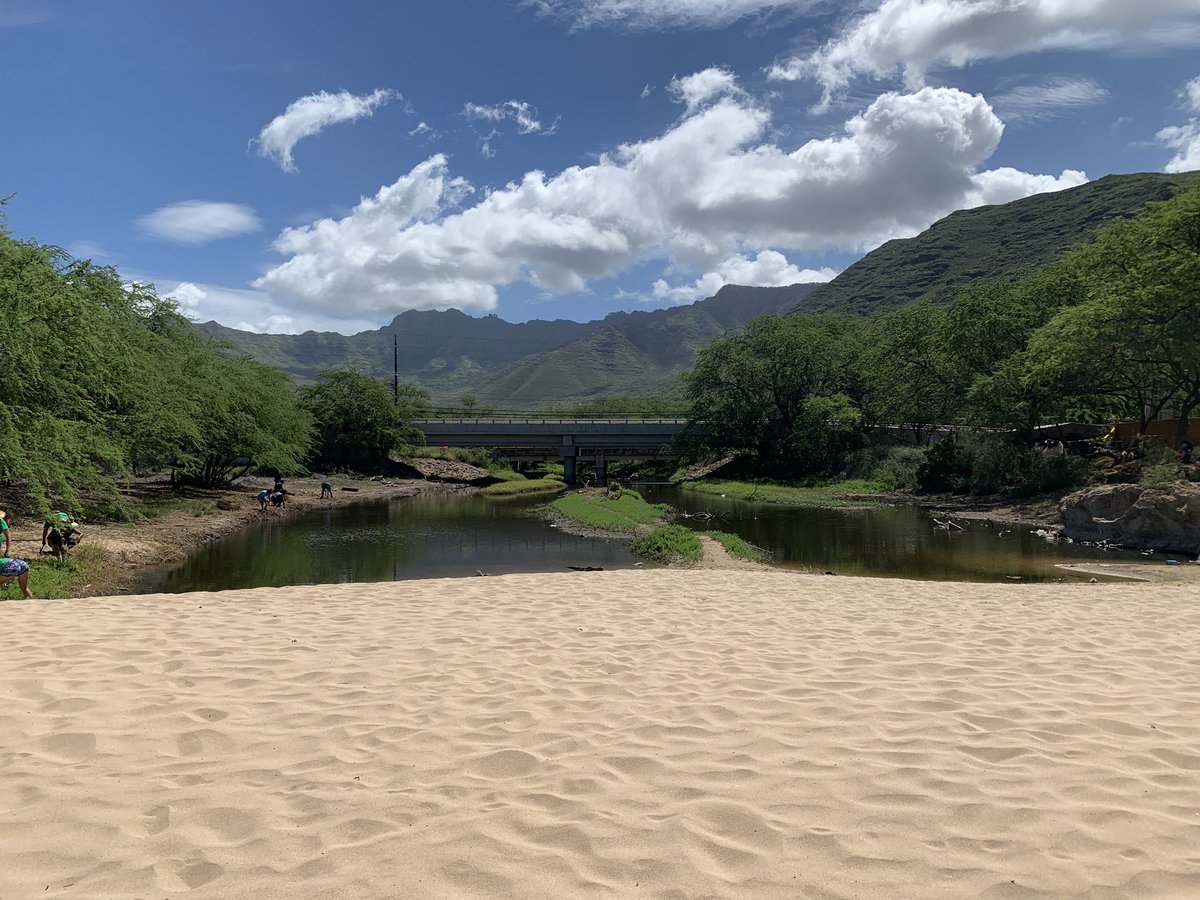 glazer's tweet photo. Place-People-Practice...another fun &amp; productive environmental sensor curriculum development workshop with @purple_maia and #MalamaLearningCenter at Honiwaiwai Fishpond &amp; Ka Waihona Public Charter School https://t.co/3wL7HTO0Y7