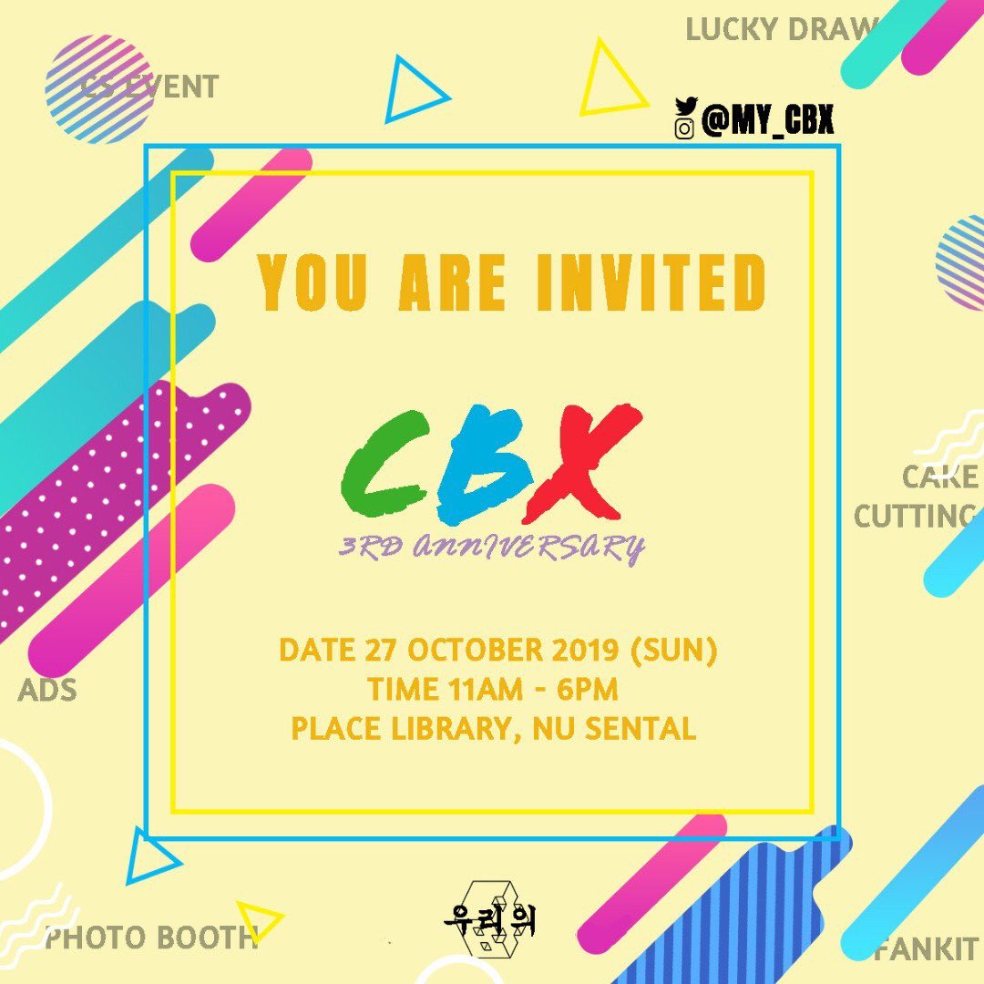 EXOcupsleeveMY's tweet photo. CBX Cup Sleeve event by @my_cbx 

🗓 27 October
📍 FRANCO (The Library Coffee Bar, NU Sentral)

Fundraising Link: 
https://t.co/Uj279MwJoU https://t.co/7qqXm6cpNj