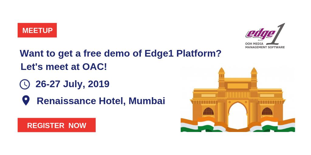 Edge1Official's tweet photo. Free demo of Edge1 Outdoor Media Management Software!
Register here: https://t.co/kk6d7a1ci6
We can't wait to see you all there?
#Edge1FreeDemo #OutdoorAdvertisingSoftware #DigitalSoftware #DOOHERP #OOHERP #mobileapps #OAC2019 #ERP #CRM #campaignmanagement #sales #finance https://t.co/Gk6KbJbGoO