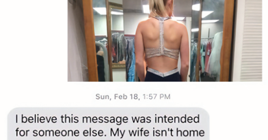kevinvernone's tweet photo. WOMAN ACCIDENTALLY TEXTS WRONG NUMBER ASKING FOR ADVICE ON DRESS, ENDS UP CHANGING MAN’S LIFE

https://t.co/j4UJ4Oj7IE https://t.co/P1ig8WrIzb