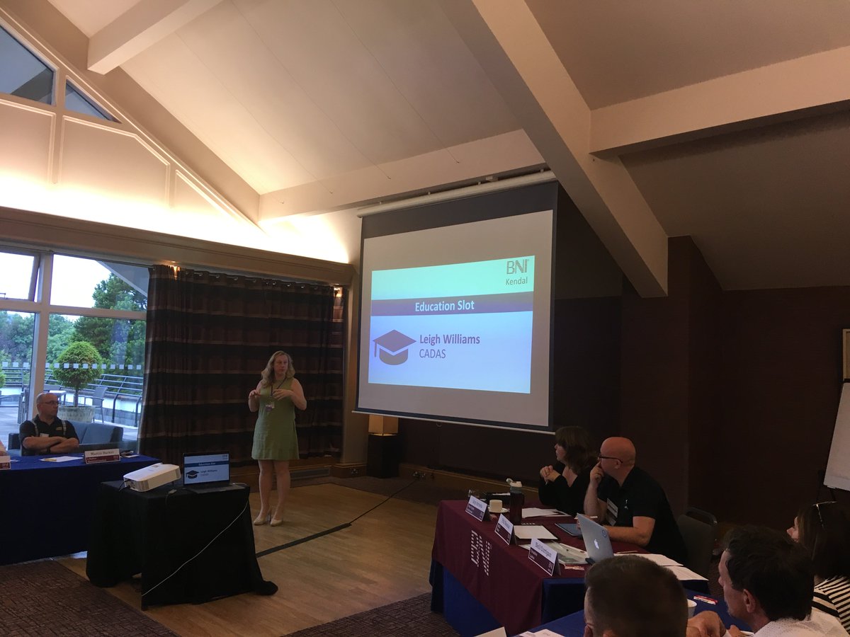 Wide awake Wednesdays! Here's Leigh Williams from <a href="/cadascumbria/">CADAS</a> at this morning's meeting providing us with an education slot about the benefits of using LinkedIn for networking.