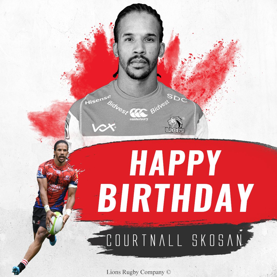 Happy birthday to Lions speedster, <a href="/Skosan14/">Courtnall Skosan</a>! We hope you have the best day!
#LionsPride