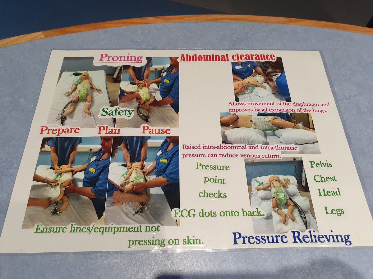 LesleyF07744826's tweet photo. Finished poster on proning patients! @PICU_Scot #alwaystimetolearn https://t.co/b6Tpya57l1