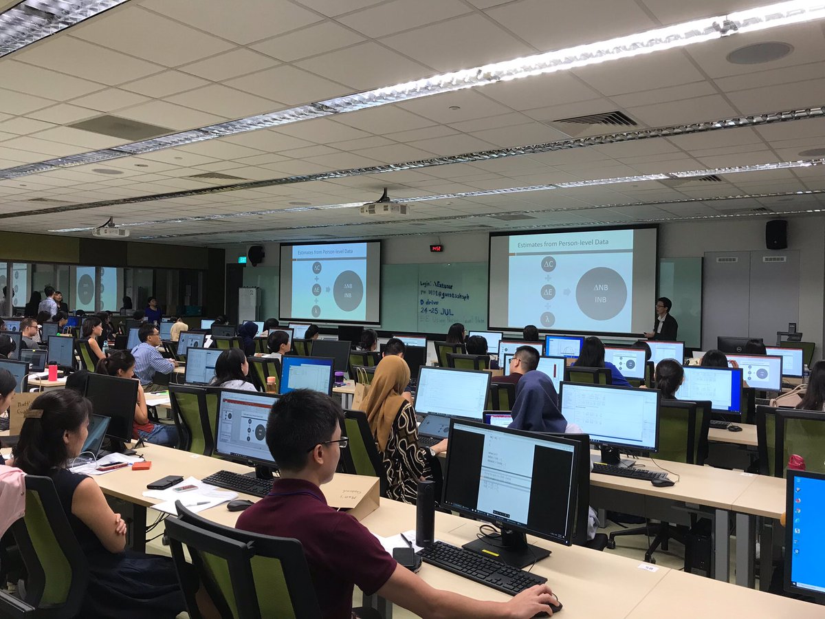 HITAP_Thailand's tweet image. HITAP and @NUSingapore convene an exciting workshop this week on conducting economic evaluations using person-level data. Two days of hands-on training for our participants 📈💻 #learnthroughdoing