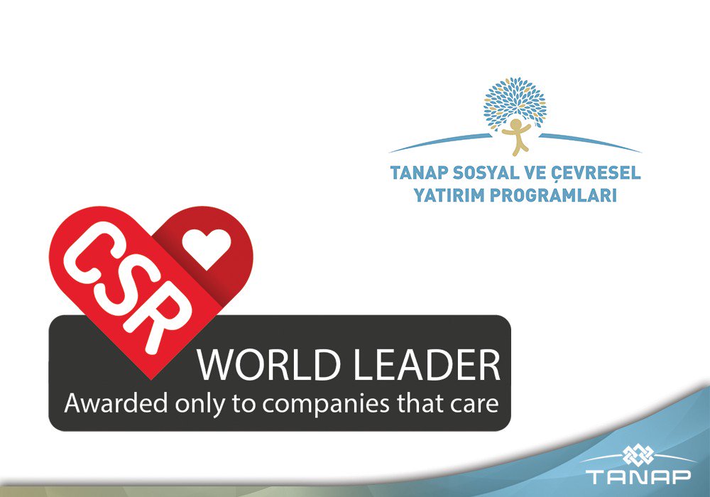 tanapofficial's tweet photo. TANAP received the International CSR Excellence Award in the Category of “Sustainability”

TANAP, “Sürdürülebilirlik” Alanında Uluslararası Kurumsal Sosyal Sorumluluk Ödülü’nü Aldı

https://t.co/KBgyZiezEb https://t.co/iBY6eAnwLI