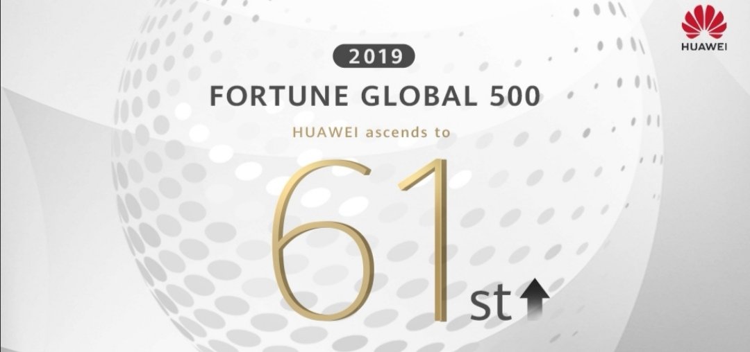 +68 since 2017, +11 since 2018 #Huawei #FortuneGlobal