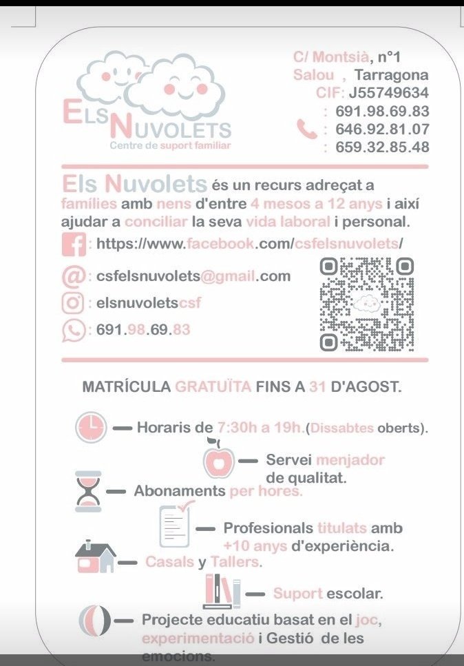 Sandra83039402's tweet photo. No sabeu on deixar els vostres petits, i no tant petits , ara poden anar al mateix centre els germ@ns, Perquè es l'unic centre a la provincia que acull nens de 4 mesos a 12 anys!!!! També disponibles els dissabtes! I alguna nit!! Q tal  un sopar romàntic? https://t.co/2vL1Lxrvzm