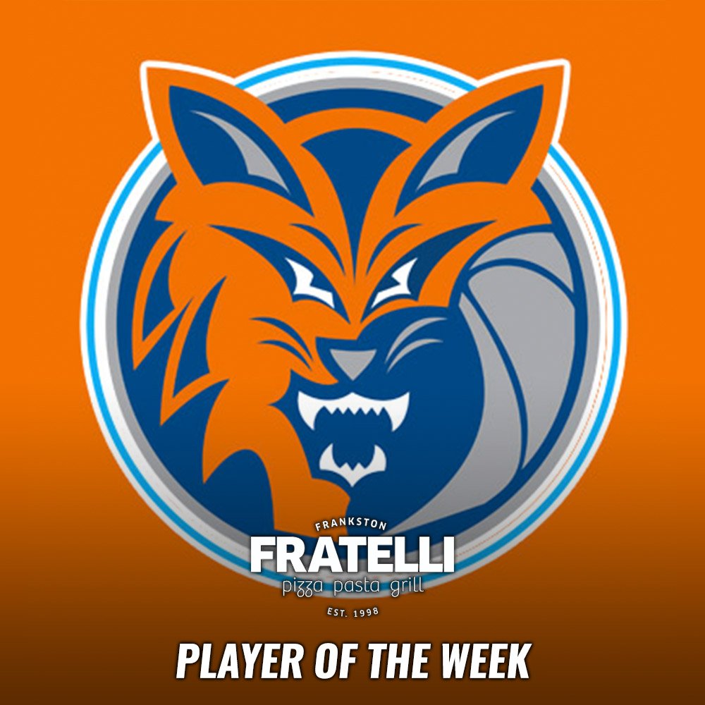 @FratelliFrankston PLAYER OF THE WEEK (GIRL W'19 Rd.10)

Amelia Derrick our female player of the week. Amelia and her Bobcats team came away with a 12 point win over Woodlands on Saturday. Amelia also got herself 11 points. Well done Amelia!