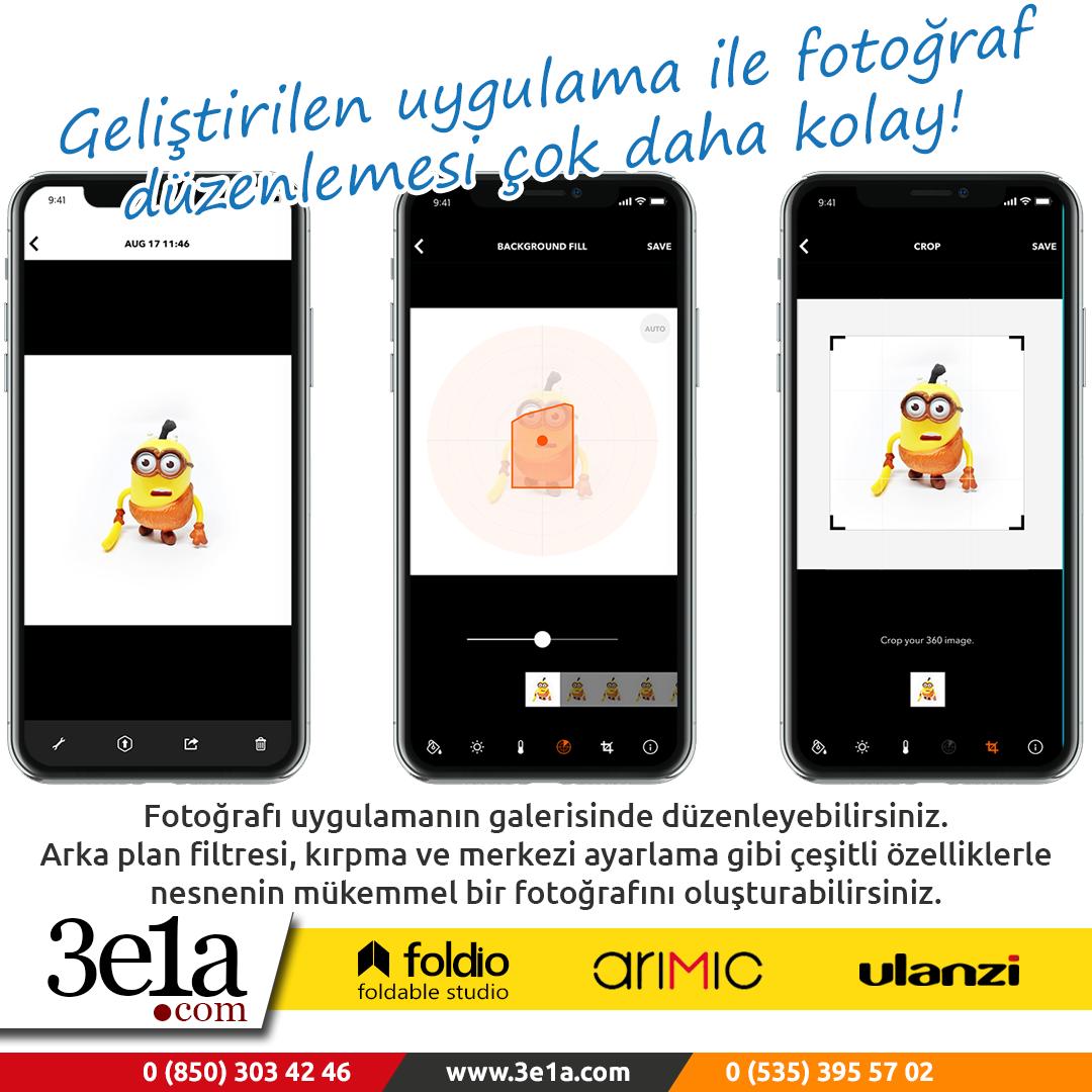 Geliştirilen uygulamamız ile fotoğraf düzenlemesi çok daha kolay!
#Uygulama İncele: buff.ly/2YLibww
#Foldio2Plus Set İncele: buff.ly/2FF4wib

<a href="/3e1acom/">3e1acom</a> @foldioturkiye #istanbul #ff #stüdyo #ürünçekimçadırı #eticaret #fırsat #nofilter #mobiluygulama #foldioapp #app