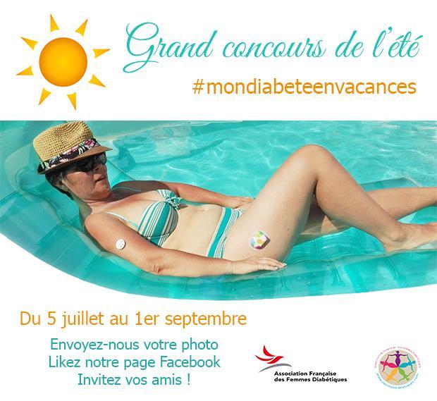 Bonnes vacances à tou.te.s ! Pourquoi pas partager en photo votre vision du #diabète au quotidien en période cool avec le concours #MonDiabeteenVacances 🏖🏄🎉🎶🏊🍉💞💃🍹🚴🥑👙👨‍👩‍👧‍👦👩‍👩‍👧👨‍👩‍👧👩‍👩‍👧‍👧 bit.ly/mdev2019 (mettez en scène tout ce qui peut représenter le #diabète pour VOUS !)