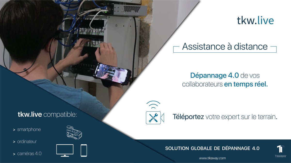 Découvrez le dépannage 4.0 avec <a href="/TikawayApp/">TIKAWAY #RealTimeVideoAssistance 👓👷‍</a> 👷‍♂️👷‍♀️
Partagez votre vision pour etre assisté et collaborer à distance.
 #teleportationisreal #remotesupport #dépannage40

➡️tikaway.com