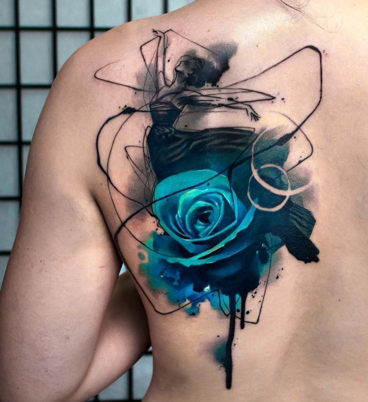 Watercolor Rose by Nick Trammel TattooNOW
