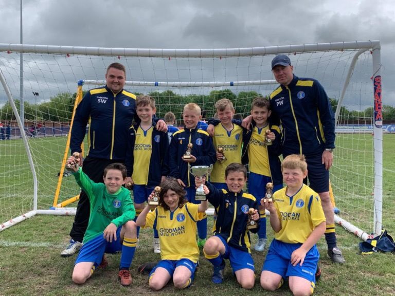 GoodmansWorks's tweet photo. Congratulations to Carlton Town U9s on winning this years cup at the end of season tournament held at Long Eaton united ground. #sponsorship #longeaton #goodmanmetalworks #football #carltontown https://t.co/NAVGs5Ys6z