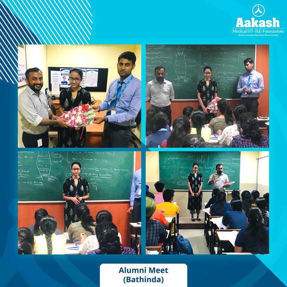 AESL_Official's tweet photo. Knowledge sharing moments! Here is a glimpse of motivational interaction between Aakash alumni and Aakashians from various branches across India.
#JEEPreparation #EngineeringPreparation #MedicalPreparation #NEET #AIIMS https://t.co/uORP2sxRor