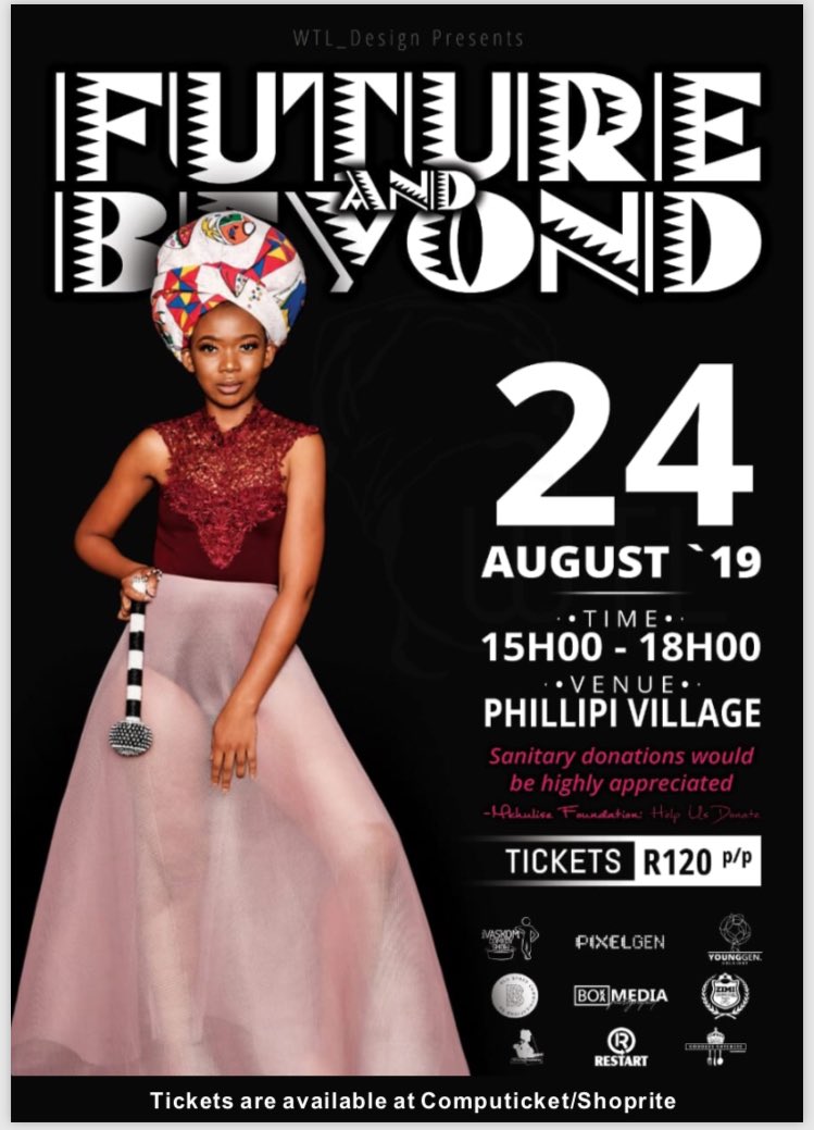 Restart_Azania's tweet photo. Woman That Lead designs present its annual fashion show #FutureandBeyond @Phillipivillage tickets are available at Computicket https://t.co/O7R7Jcg6RE