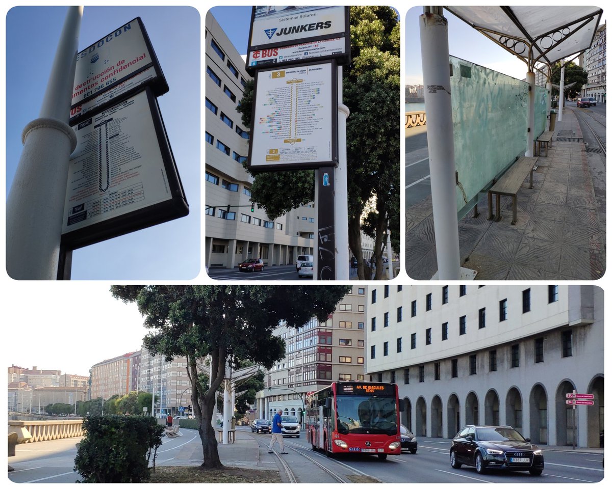 BlogBusurbano's tweet image. Confirmamos que a día de hoxe (horas antes da volta á normalidade) na #Par159 do Paseo Marítimo fronte ó Ambulatorio, non había ningunha información de #ParadaProvisional nin das liñas que facían a mesma.
Ou foi unha cuestión de "despiste", ou "desapareceu" (por arte de maxia)...