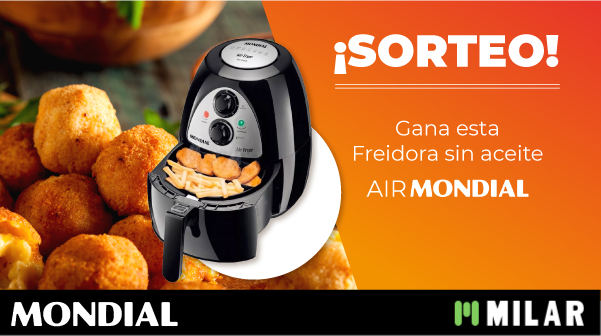 MilarCOMELSA's tweet photo. ¡ÚLTIMA OPORTUNIDAD!
Hoy a las 23:59h se cierra el sorteo y, mañana, conoceremos quien se lleva este pedazo de premio. La #FreidoraSinAceite AIR Mondial ¡aún puede ser tuya! ⬇️
https://t.co/GWNOhcmBcc
#SorteoMilar #MilarComelsa #AIRMondial https://t.co/tq6LwLJVyx