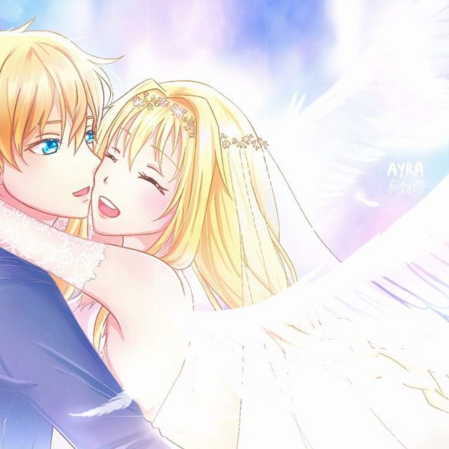 Alice_Fighter's tweet image. This me and my bf @Eugeo_Kun95 I'm very excited when we get married this is the best of my family ^^ I love you my love ❤ *giggle*