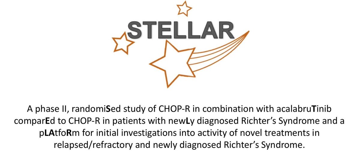 Exciting news, yesterday we activated our first site for the #STELLARTrial, @OUHospitals! STELLAR is the first #RandomisedTrial in #RichtersTransformation of #CLL. Looking forward to opening more sites soon! #TrialsAccelerationProgramme #TAP @bloodwise_uk @AnnaSchuh3 @tobyeyre82
