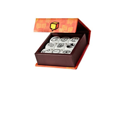 ISTORIOAK SORTZEKO DADOAK. Dadoak bota, irudiak begiratu eta "Bazen behin..." esaldiarekin hasten den istorioa asmatu ezazu. Irudi guztiak aipatu beharko dituzu, beraz, zure imajinazioa askatu ezazu! 10 euroan eros dezakezu hemen: azoka.argia.eus/produktua/70