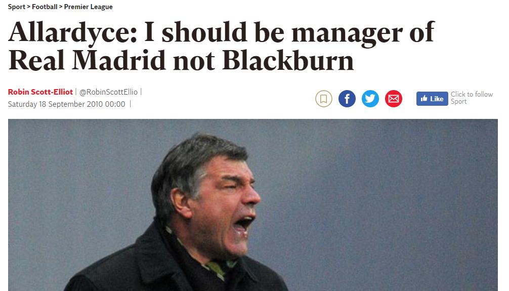 Never forget these timeless quotes from Sam Allardyce.