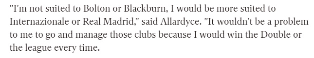 Never forget these timeless quotes from Sam Allardyce.