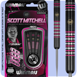 bbbdarts's tweet photo. Winmau Scott Mitchell Darts – Steel Tip Tungsten – Scotty Dog – Onyx Black - £36.99 @scottydogdart @Winmau #darts https://t.co/VtvZ1PjPXX