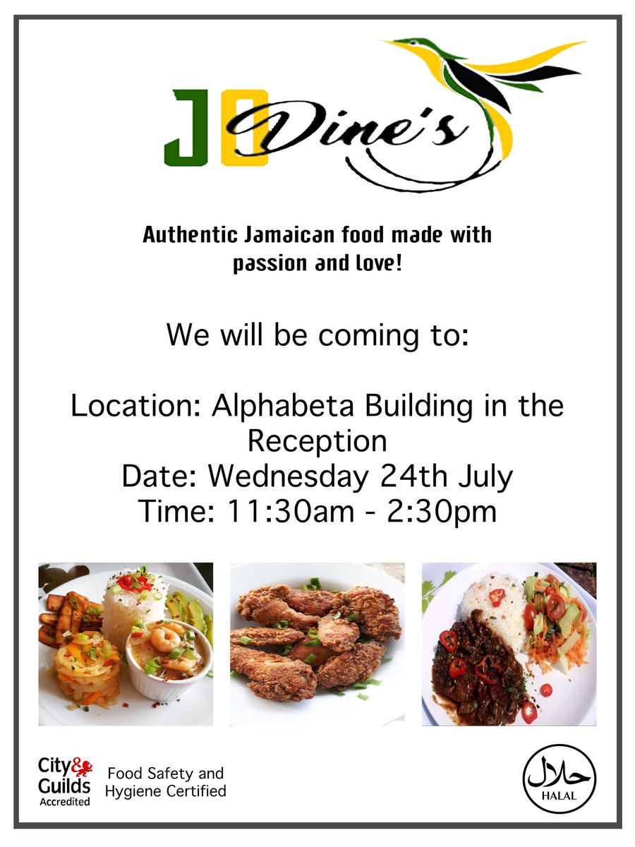 Alphabeta1418's tweet photo. Its currently as hot as the Caribbean, so we made sure to bring in a popup to compliment the heat. #JoDines will be in our main reception area selling some delicious Caribbean food, which includes jerk chicken, curry goat and more. #Jamaica #jerk #heatwave #popup #popupshop https://t.co/Ot0udaidTN