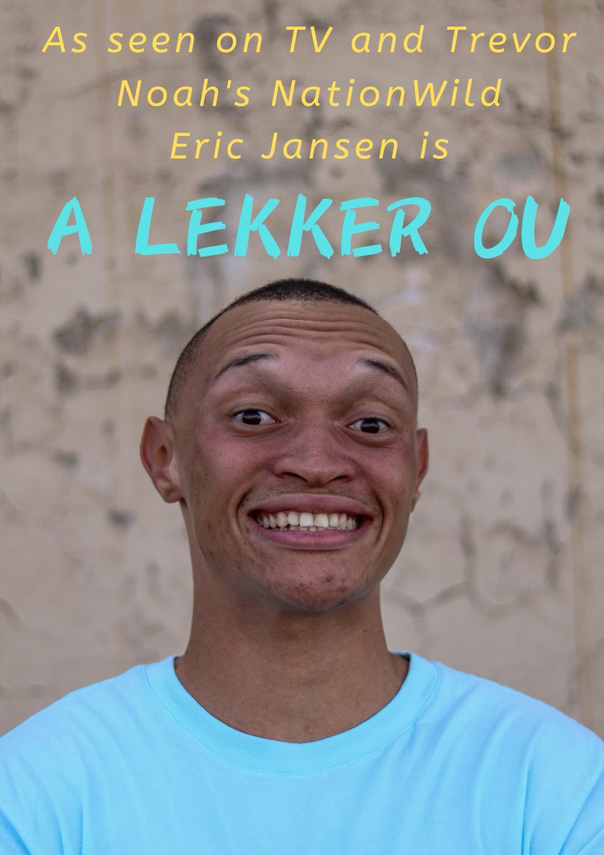 Eric jou lekker ding! After a killer performance on Trevor Noah's Nationwild, @EricJGJansen brings his debut one-man show to the #HCCF2019. It's a show about his upbringing, family life &amp; observations after finishing high school.

Sun 4 Aug 15:00.

bit.ly/heatcitycomedy…