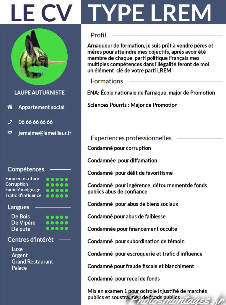BELIBOG1's tweet photo. L'affiche du jour !
LE CV TYPE #LREM !
Saviez vous quelles compétences faut il pour entrer en #Macronie ?
#Macron #Castaner #schiappa #SibethNDiaye #DeRugy
#Legay #CETAVomir #Mediapart #GiletsJaunes #Acte36
Toutes nos affiches sur https://t.co/0LqYnMYVsM https://t.co/HCO9XbWzgO