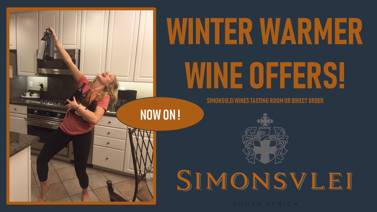 Don't miss out on our WINTER WARMER PROMOTIONS! We have a wide selection of wines on offer at really "stock up prices" #SimonsvleiWines #LifestyleWines #WinterWarmerPromotions