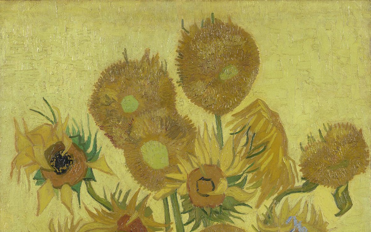 Van Gogh Museum Not Enough Space While Painting The Version Of Sunflowers Now In Amsterdam Van Gogh Discovered That He Didn T Have Enough Room On His Canvas He Attached A
