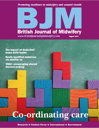 BJMidwifery's tweet photo. Your #CoverPreview of the August issue of BJM is here! This month's issue will discuss VBAC, setting up a dedicated home birth team and the 'jigsaw' of care co-ordination

Sign up to the alerts to ensure you never miss an issue: https://t.co/XtXykc2PH4 https://t.co/kErgAYY0mc