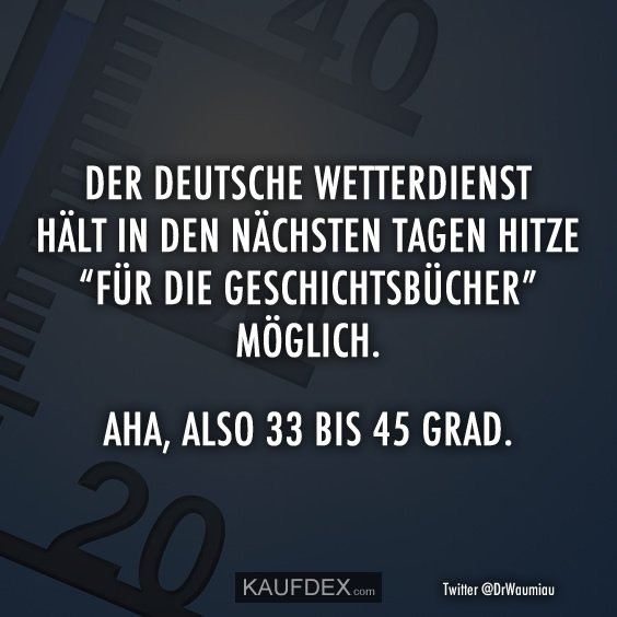 Kaufdex On Twitter Der Deutsche Wetterdienst Hält In Den
