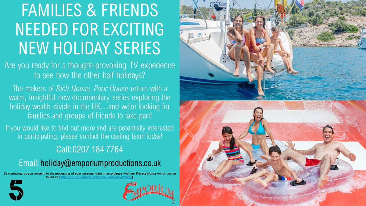 jonnyrcasting's tweet image. Looking for families for a new holiday series. #family #luxury #holiday #casting #sun #hot #summerholidays #summer