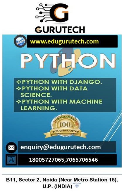 gurutechnoida's tweet image. Get trained by working professionals. HURRY UP! Limited seats...
Core Python
Advance Python
Django Python
enquiry@edugurutech.com
Contact Number 1800 582 7065 / 7065 7065 46
#Pythontraining #CorePythontraining #AdvancePythontraining #DjangoPythontraining