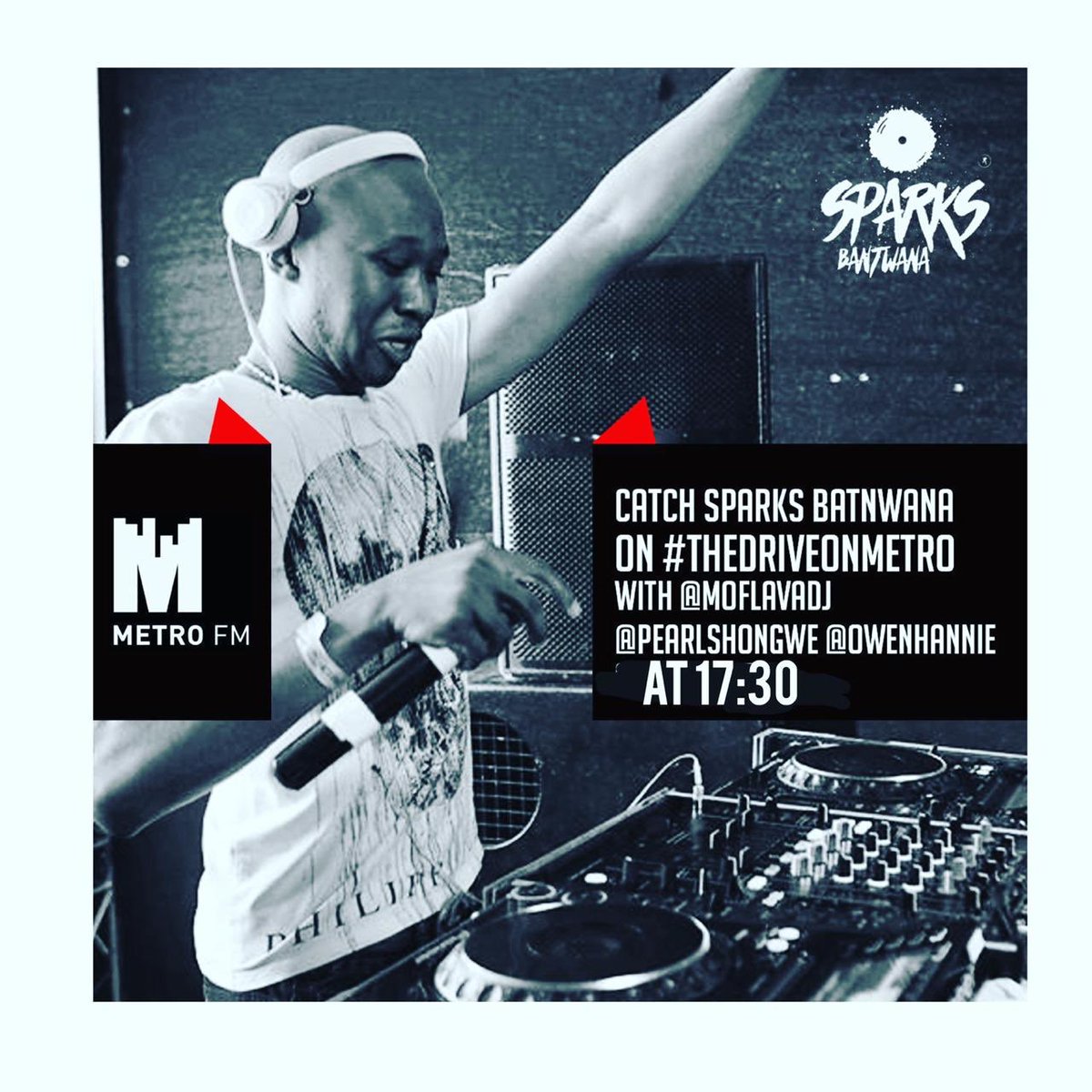 Vuyani_S_Maketa's tweet image. Catch @sparksbantwana Mixing Live On #TheDriveOnMetro With @moflavadj @pearlshongwe @owenhannie Today At 17:30 #QoloLami