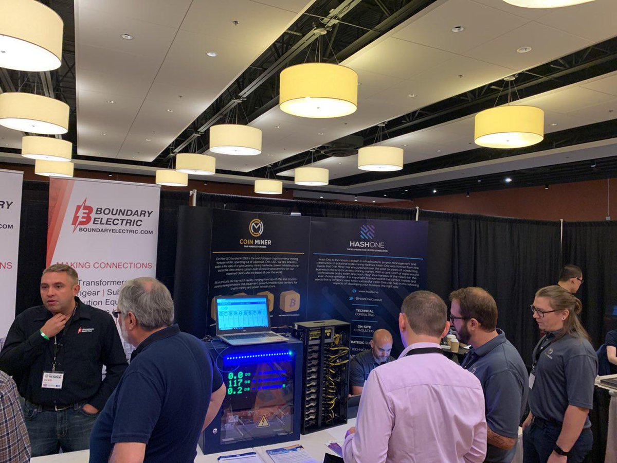 RCNTEC's tweet photo. It is so hot at #Miami today!
Especially hot at @coinminercom ’s booth at @MiningDisrupt where the Smartest #PDU in the world for Mining #RPCM 3x250 is presented! 🔥🔥🔥Welcome! Booth No. 18!

#asics #btc #bitcoin #mining #rcntec #miningdisrupt #smartpdu #coinminer https://t.co/srmwK2a9KI