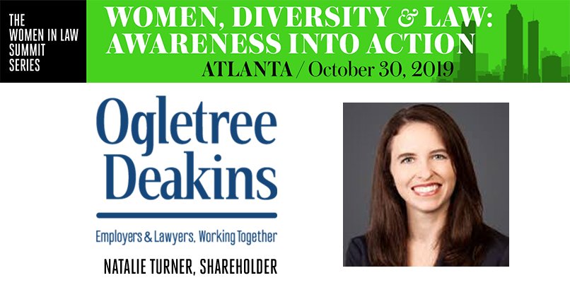 cfsummits's tweet photo. How can lawyers identify their own unconscious biases and overcome discrimination? Shareholder, Natalie Turner @OgletreeDeakins shares her insight at The Women #Diversity and Change Summit #Atlanta 10/30. Learn more-> https://t.co/NDPjtxKRTt #womeninlaw #will2019 #cfsummits https://t.co/x5MyXZsx3N