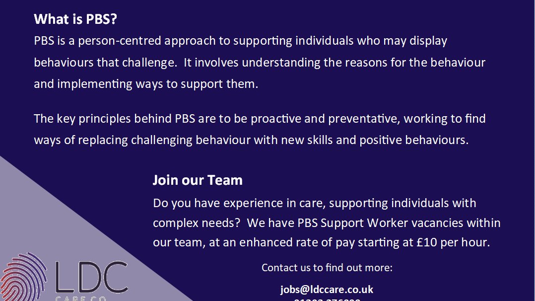 #PBS #SupportWorker #CareersInCare #PositiveBehaviourSupport #LDCCareCo #BestJobInTheWorld #Jobs #Ashford #Dover #Folkestone #MakeADifference