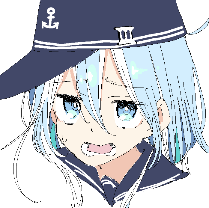 響(艦これ) 「疲れた日は落書き 」|TETUG（てつぐ）のイラスト