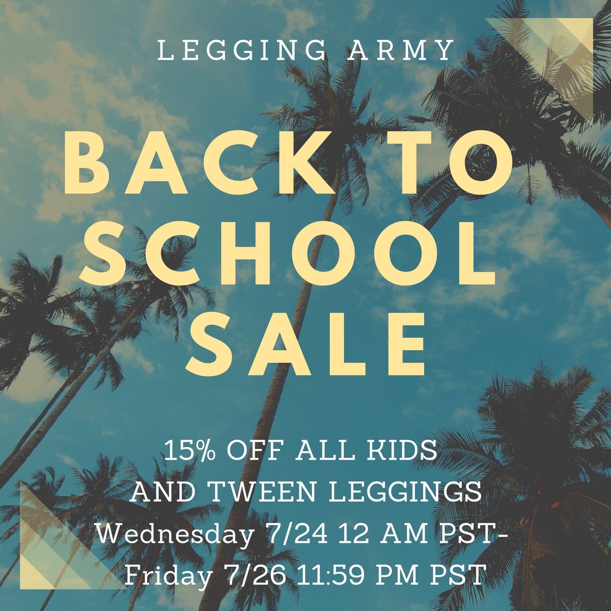 Legging_Army's tweet photo. Back to school sale! 

https://t.co/akbSZdS9rx 

#BacktoSchool #sale #leggingarmy #leggings #kidsleggings #tweenleggings #summerisalmostover https://t.co/Pu4SFMKEbP