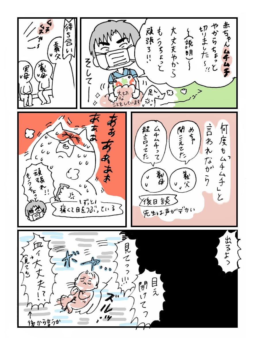 出産レポ⑦

丸聞こえの先生の声でリアルさ溢れる待合室だったけど、途中から「何回ムチムチ言うのこの人…」って空気になったらしい（義父談）

もうすぐおわるよ

#出産レポ #無痛分娩 #レポート 